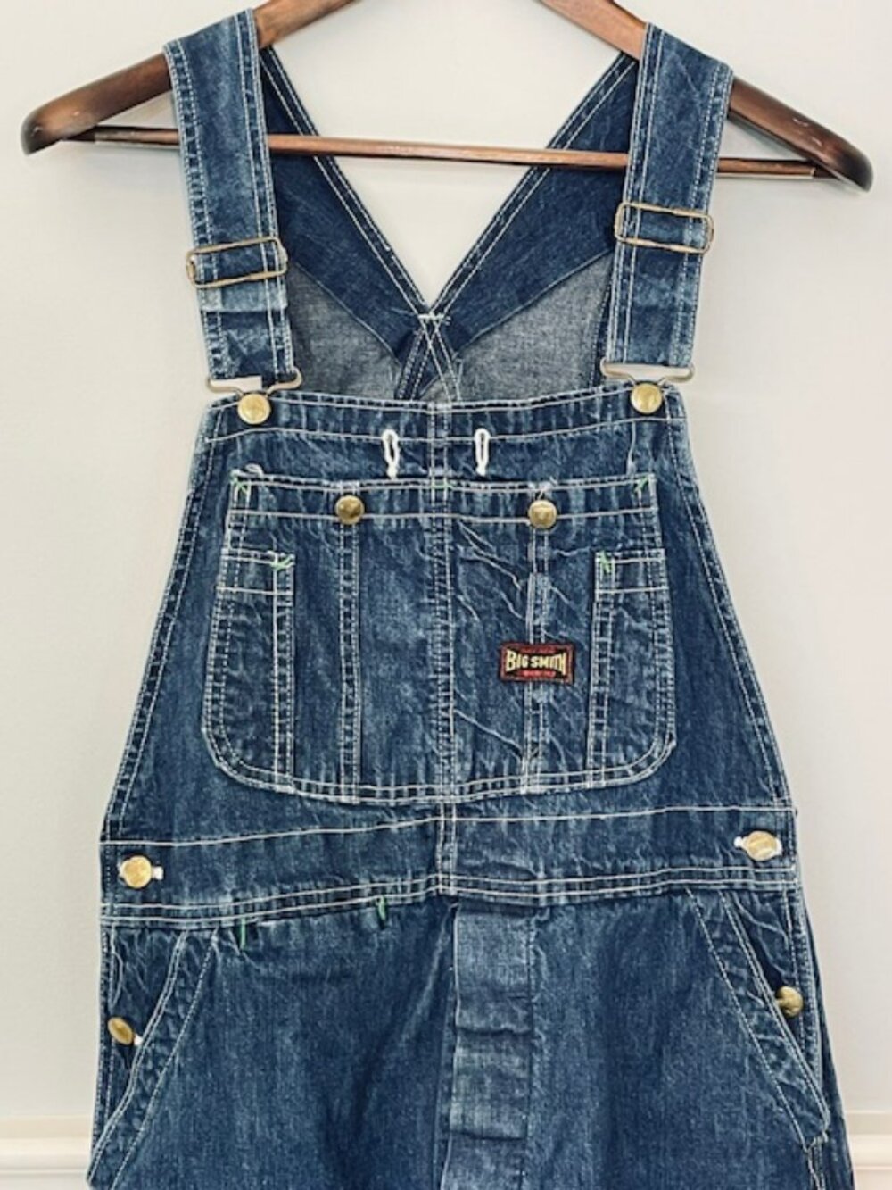 Big Smith Sanforized Union Made Vintage Workwear Denim Overalls Unisex 32 - Picture 3 of 14